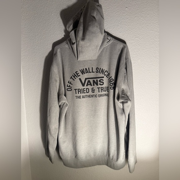 Vans Authentic OG Grey Pull Over Hoodie Sweatshirt Men's Large - Picture 2 of 8